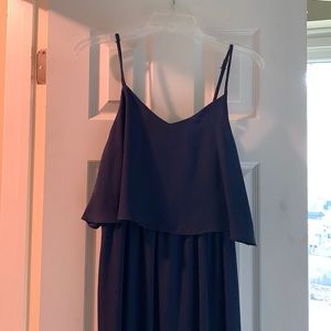 Navy blue maternity dress